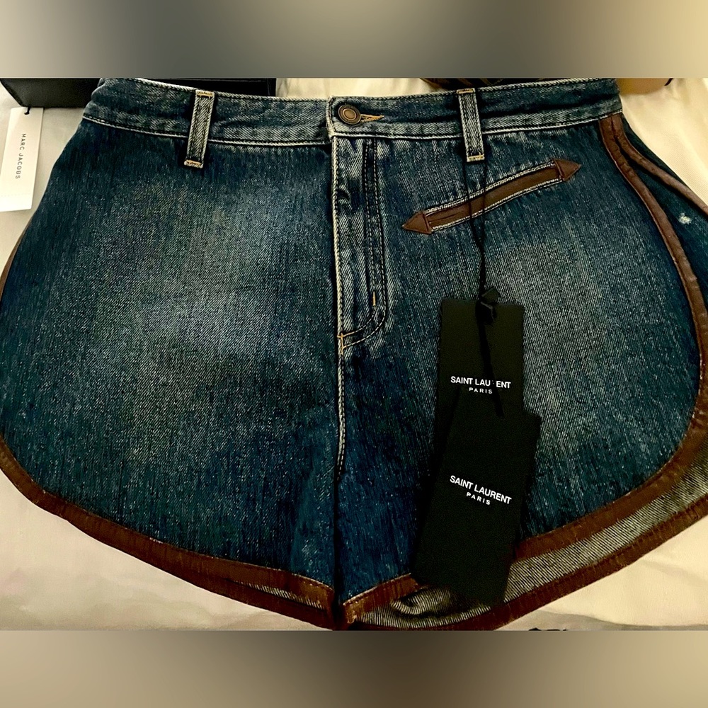 NWT SAINT LAURENT DENIM SHORTS